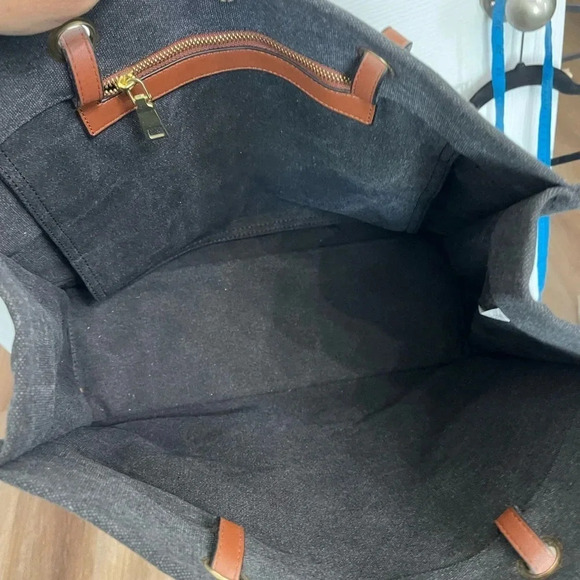 Most Wanted Charcoal gray black canvas tote bag "Cherish Every Moment" - Picture 4 of 4